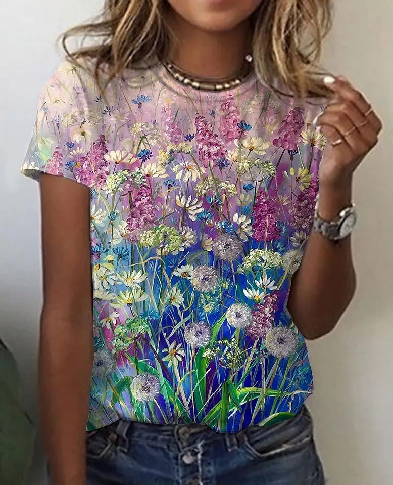 Printed Casual T-shirt For Women