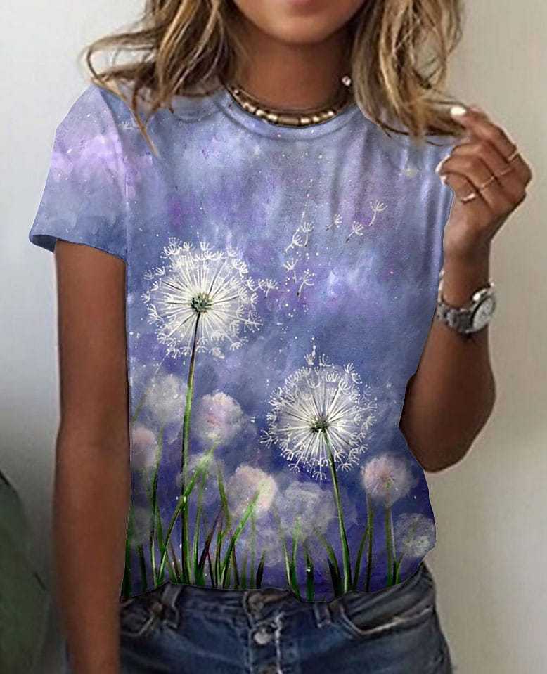 Printed Casual T-shirt For Women