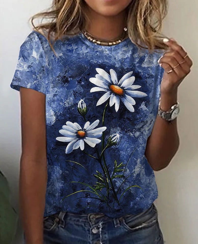 Printed Casual T-shirt For Women