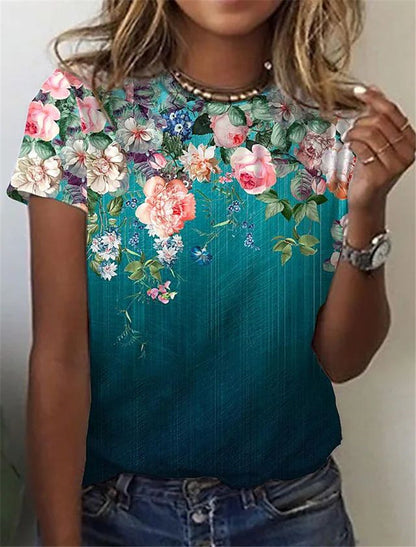 Printed Casual T-shirt For Women