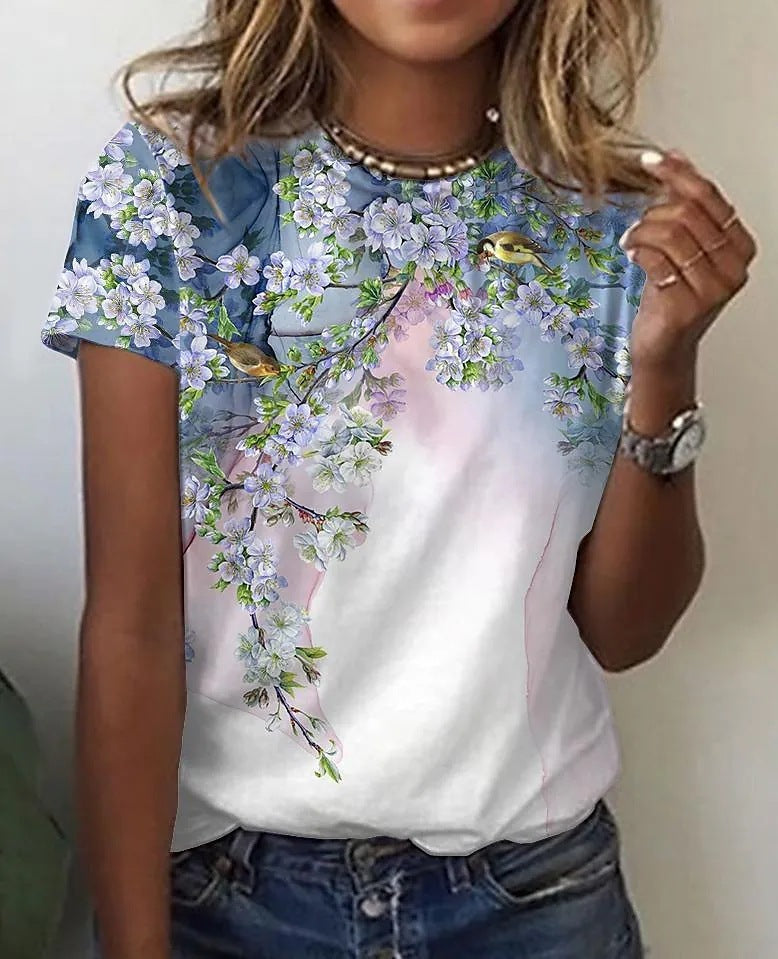 Printed Casual T-shirt For Women