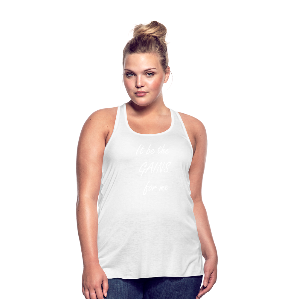 Women's Flowy Tank Top by Bella - white