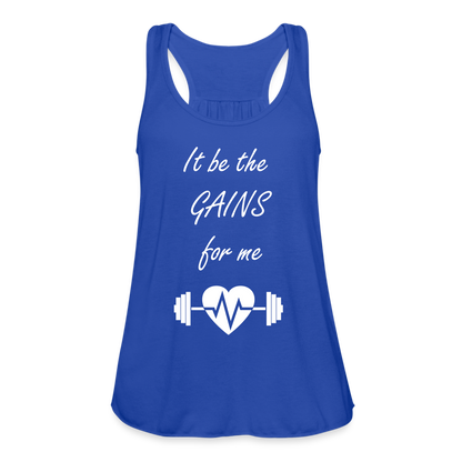 Women's Flowy Tank Top by Bella - royal blue