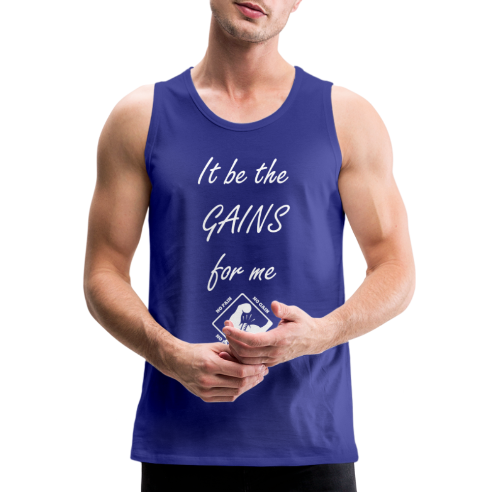 Men's Premium Tank Top by Bella - royal blue