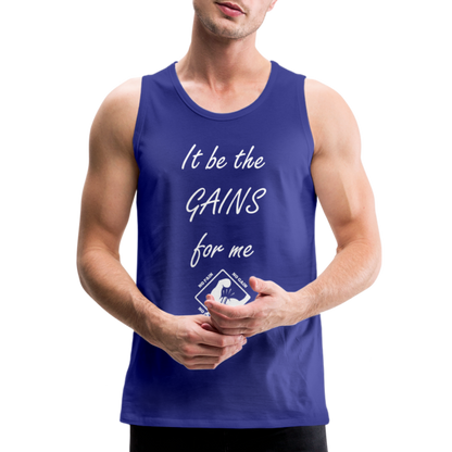 Men's Premium Tank Top by Bella - royal blue