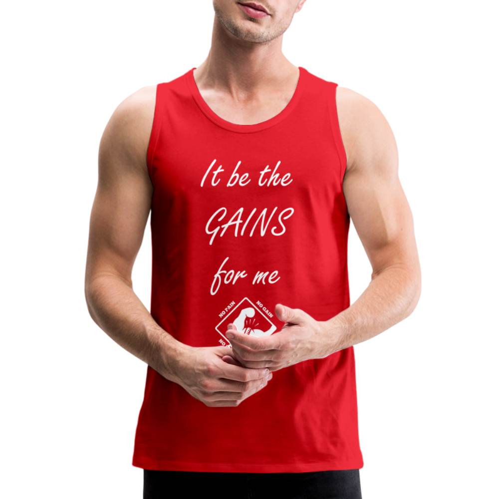 Men's Premium Tank Top by Bella - red