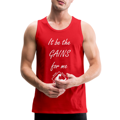 Men's Premium Tank Top by Bella - red